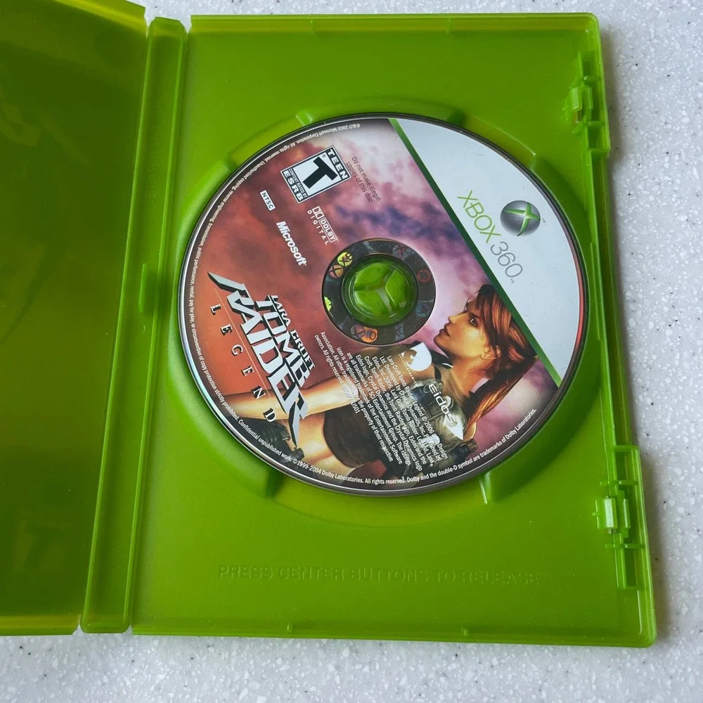 Lara Croft Tomb Raider Legend Xbox 360 Microsoft Eidos 2006 Action Adventure